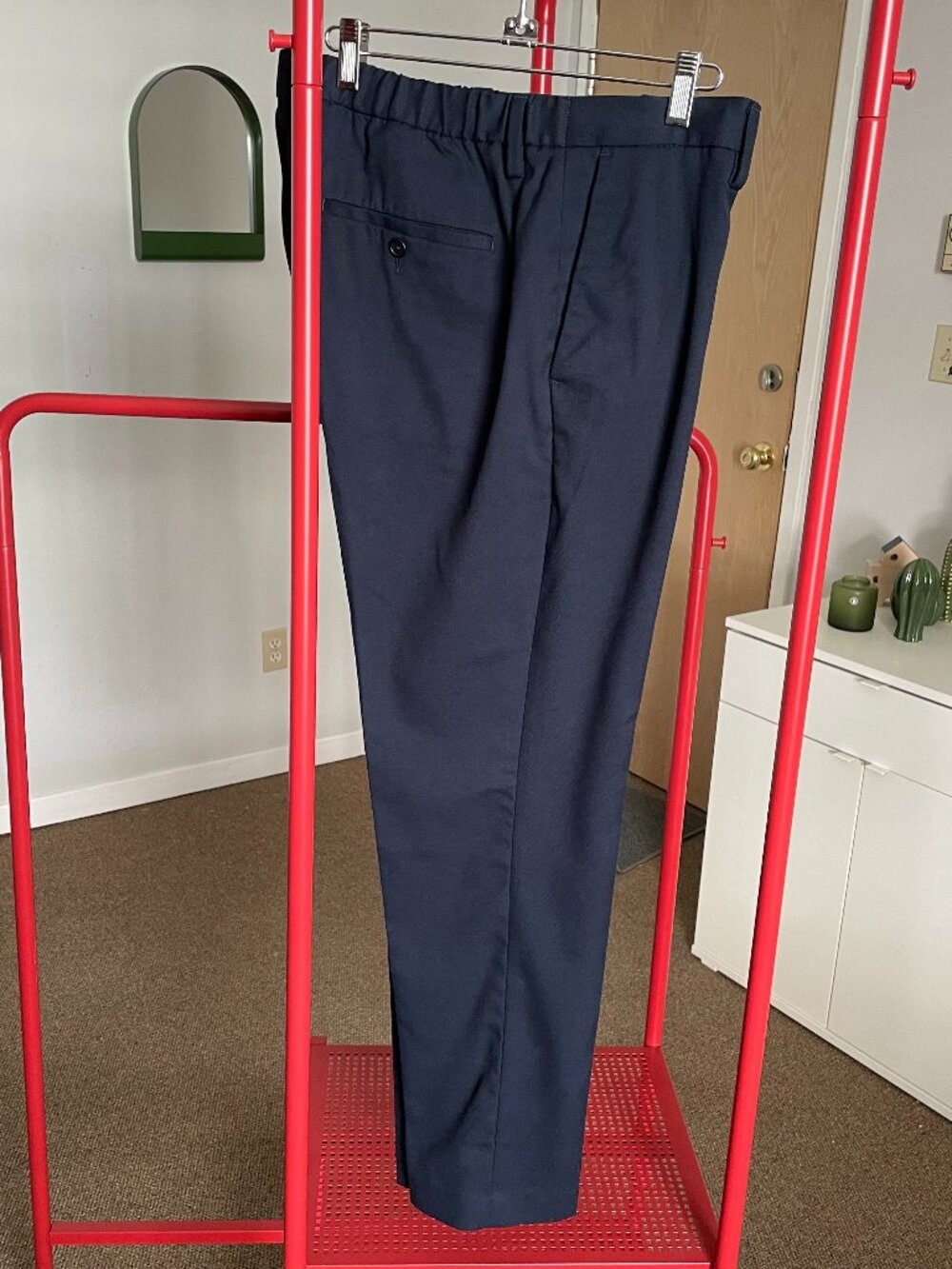 Banana Republic Drawstring Stretch Trousers - Navy Blue - Size 34